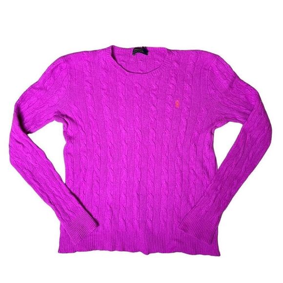 Polo Ralph Lauren Italian Cashmere Wool Cableknit Sweater | L - Picture 1 of 7